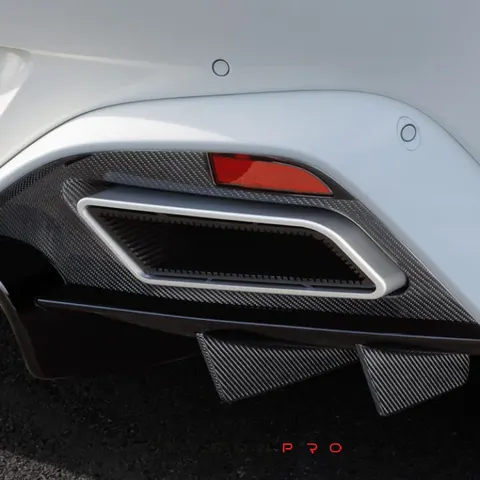 Performance exhaust tips, silver
