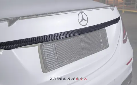 Carbon Trunk add on above license plate