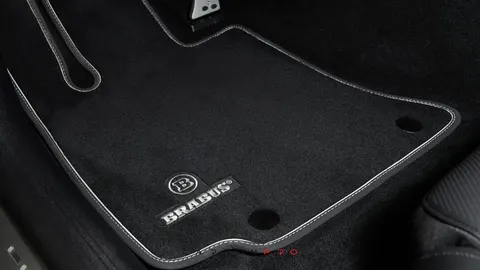 Velour black floor mats