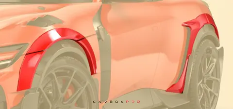 Wide body extensions – carbon visile