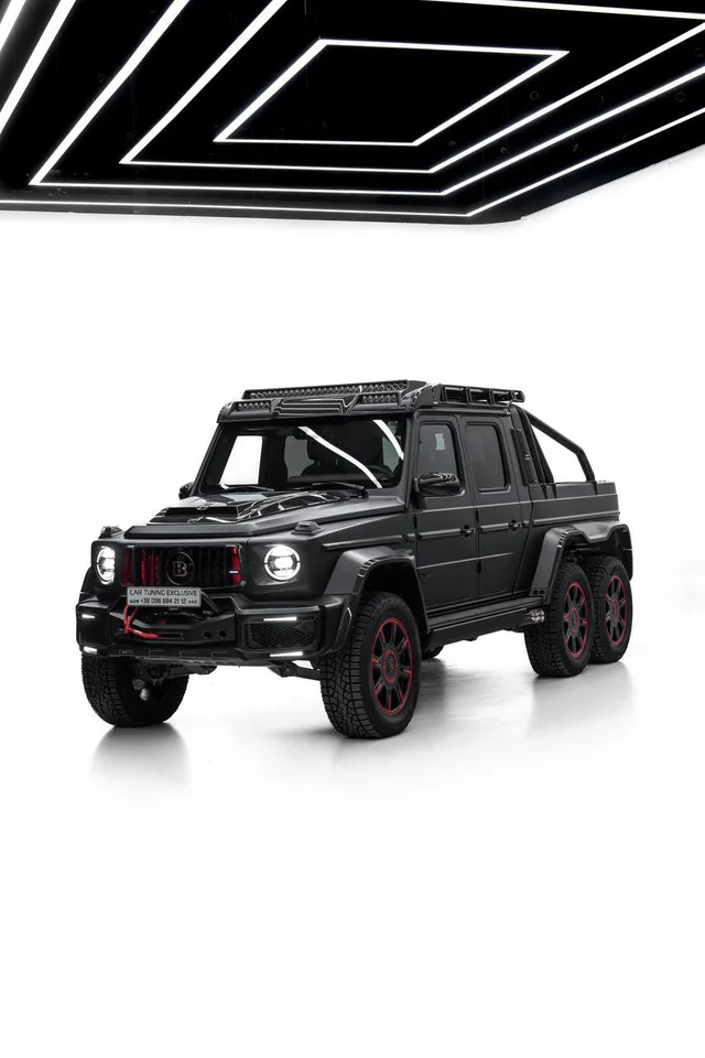 Mercedes-Benz G-Class 6x6 — Black / Red